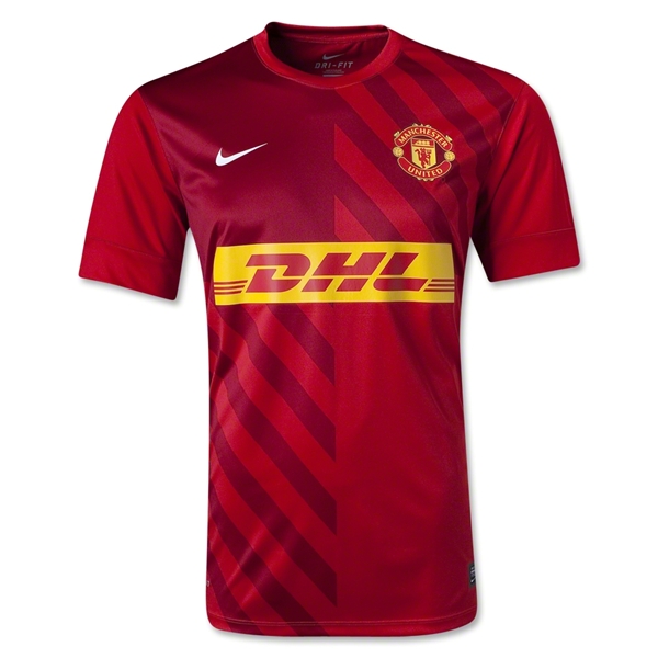 Manchester United Red Tranning T-Shirt Replica - Click Image to Close